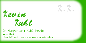 kevin kuhl business card
